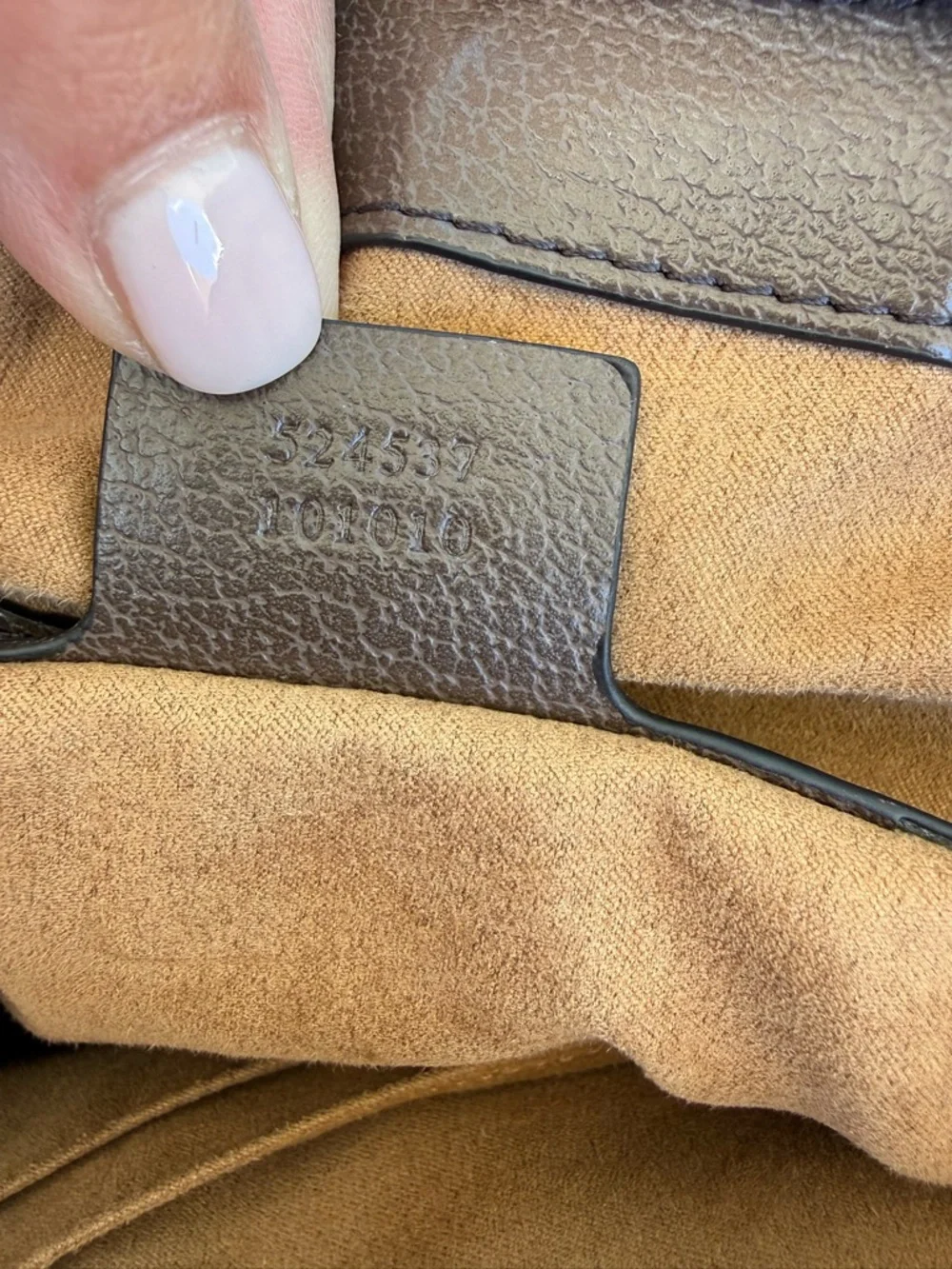 Gucci Beige GG Supreme Canvas Tote with Brown Trim and Green-Red Web - Picture 3 of 8